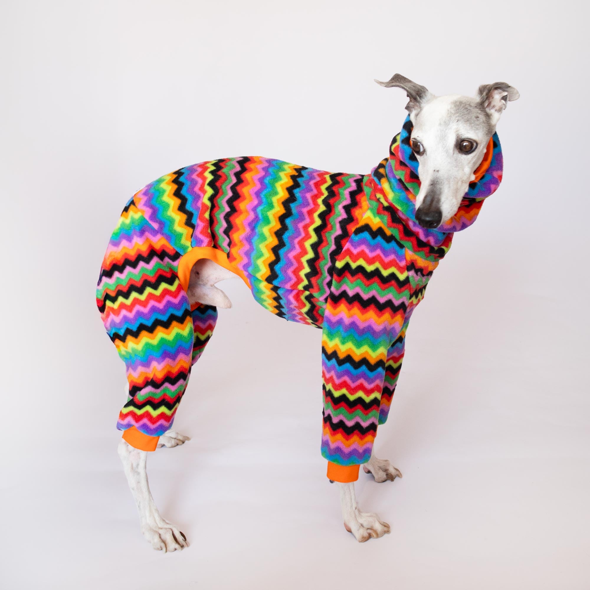 Whippet Fleece Aspen | Fleece suit and warm whippet clothing